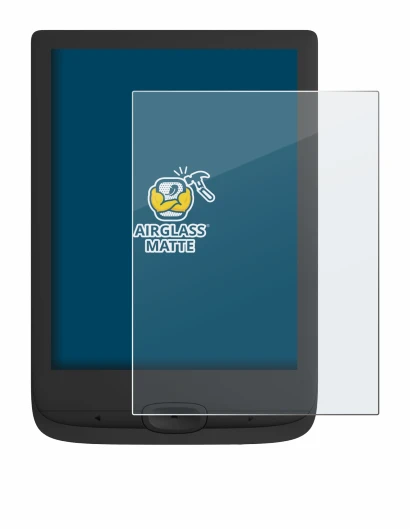 Image de l'appareil PocketBook Basic Lux 4 avec une grande variété de protections d'écran.