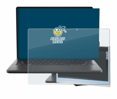 Image de l'appareil ASUS ROG Zephyrus G14 2024 GA403 avec une grande variété de protections d'écran.