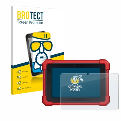 Face avant d’un emballage produit avec le logo de la marque BROTECT. À côté, l’appareil Launch MOT IV (4) est représenté avec