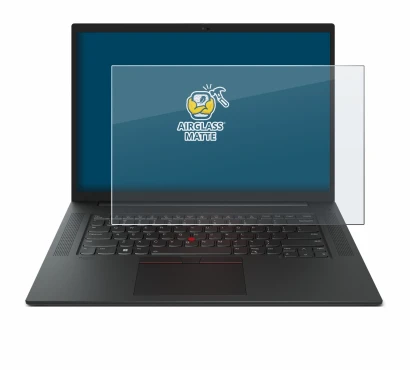 Image de l'appareil Lenovo ThinkPad P1 Gen 6 16" avec une grande variété de protections d'écran.