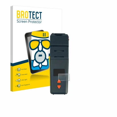 Face avant d’un emballage produit avec le logo de la marque BROTECT. À côté, l’appareil Storz & Bickel Venty Vaporizer est rep