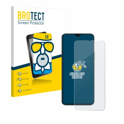 Face avant d’un emballage produit avec le logo de la marque BROTECT. À côté, l’appareil Honor X6b est représenté avec la prote