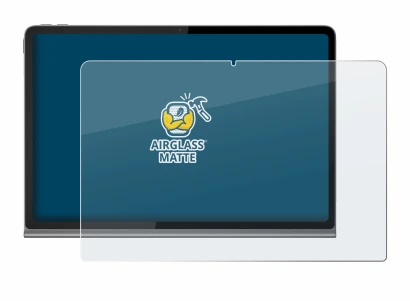 Image de l'appareil Lenovo Tab Plus avec une grande variété de protections d'écran.