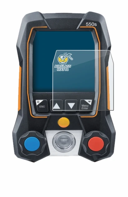 Image de l'appareil Testo 550s avec une grande variété de protections d'écran.