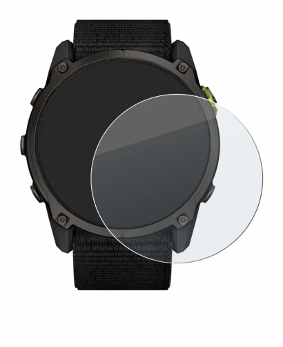 Image de l'appareil Garmin Enduro 3 avec une grande variété de protections d'écran.