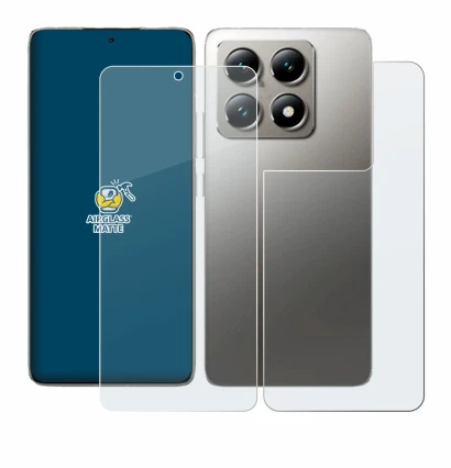 Image de l'appareil Xiaomi 14T Pro (Avant+Arrière) avec une grande variété de protections d'écran.