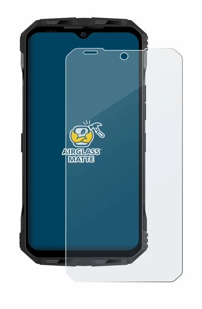 Image de l'appareil Doogee V Max Plus avec une grande variété de protections d'écran.