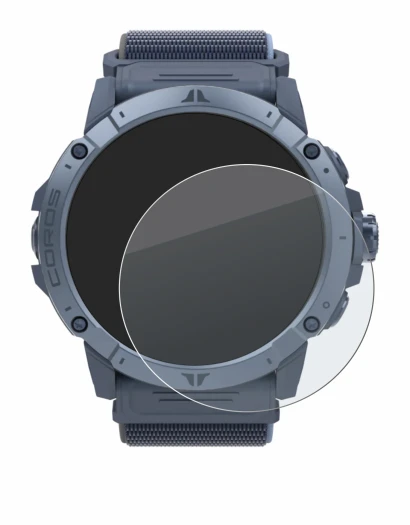 Image de l'appareil Coros Vertix 2S avec une grande variété de protections d'écran.