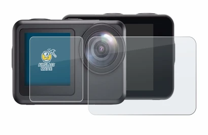 Image de l'appareil Akaso Brave 7 LE avec une grande variété de protections d'écran.