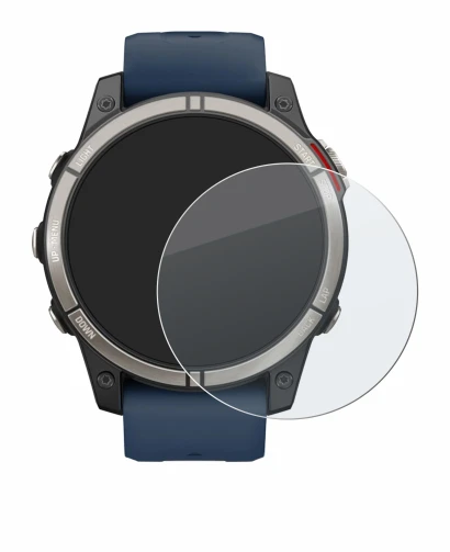 Image de l'appareil Garmin quatix 7 Pro avec une grande variété de protections d'écran.