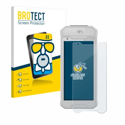 Face avant d’un emballage produit avec le logo de la marque BROTECT. À côté, l’appareil Dojo Pocket est représenté avec la pro