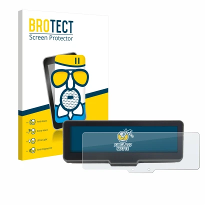 Face avant d’un emballage produit avec le logo de la marque BROTECT. À côté, l’appareil KTM 990 Duke R 2025 est représenté ave