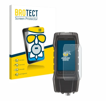 Face avant d’un emballage produit avec le logo de la marque BROTECT. À côté, l’appareil Testo 300 est représenté avec la prote