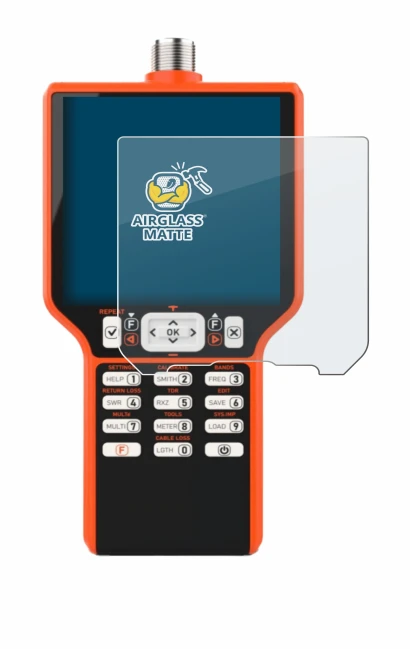 Image de l'appareil RigExpert MATCH avec une grande variété de protections d'écran.