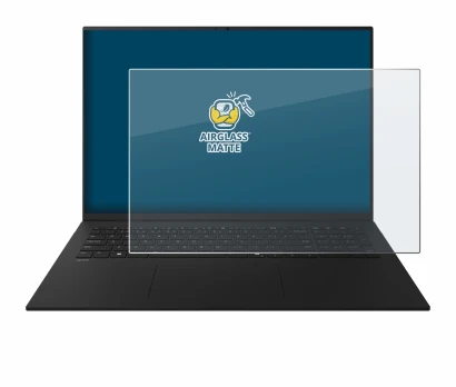 Image de l'appareil LG gram 17" 2025 avec une grande variété de protections d'écran.