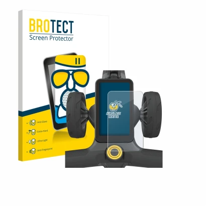 Face avant d’un emballage produit avec le logo de la marque BROTECT. À côté, l’appareil PowaKaddy CT12 GPS est représenté avec