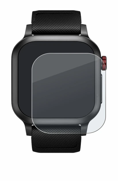 Image de l'appareil Haylou Iron Neo 1.95" avec une grande variété de protections d'écran.