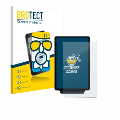 Face avant d’un emballage produit avec le logo de la marque BROTECT. À côté, l’appareil Ford Explorer Electric 2025 est représ