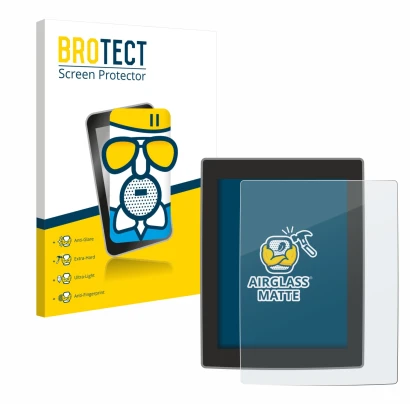 Face avant d’un emballage produit avec le logo de la marque BROTECT. À côté, l’appareil Volvo XC90 11.2" est représenté avec l