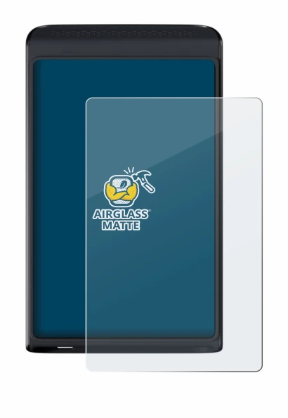 Image de l'appareil Vasco Translator Q1 avec une grande variété de protections d'écran.