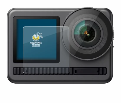 Image de l'appareil Akaso Brave 8 (Affichage avant) avec une grande variété de protections d'écran.