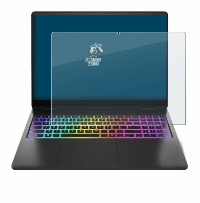 Image de l'appareil HP Omen Max 16 avec une grande variété de protections d'écran.