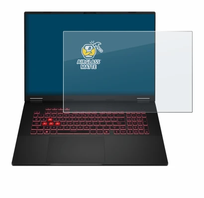 Image de l'appareil ASUS TUF Gaming A18 2025 avec une grande variété de protections d'écran.