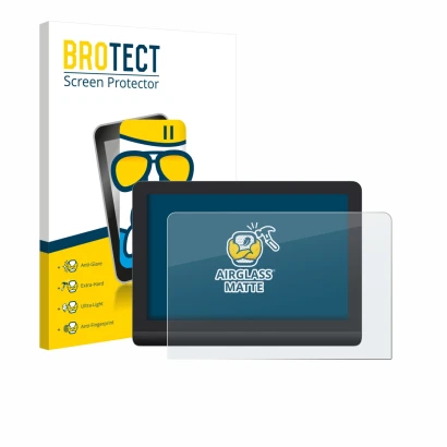 Face avant d’un emballage produit avec le logo de la marque BROTECT. À côté, l’appareil XP-Pen Artist Pro 16 Gen 2 est représe