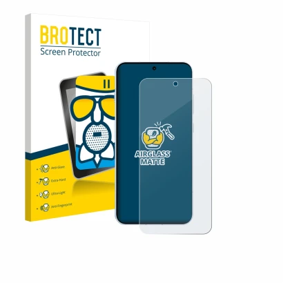 Face avant d’un emballage produit avec le logo de la marque BROTECT. À côté, l’appareil Oppo Find X8s 4G est représenté avec l