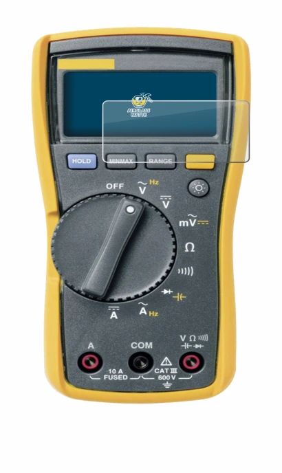 Image de l'appareil Fluke MultiMeter 115 avec une grande variété de protections d'écran.