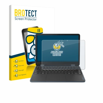 Face avant d’un emballage produit avec le logo de la marque BROTECT. À côté, l’appareil Lenovo 500w 2-in-1 Gen 5 est représent