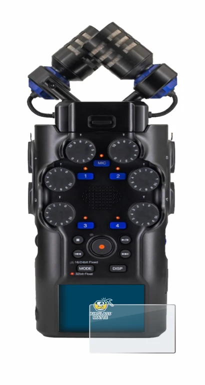 Image de l'appareil Zoom H6 studio avec une grande variété de protections d'écran.