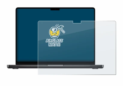 Image de l'appareil Apple MacBook Pro 16" M5 2026 avec une grande variété de protections d'écran.