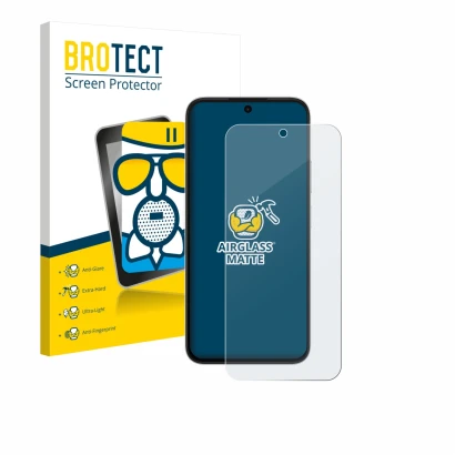 Face avant d’un emballage produit avec le logo de la marque BROTECT. À côté, l’appareil Oppo A6s 5G est représenté avec la pro