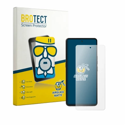 Face avant d’un emballage produit avec le logo de la marque BROTECT. À côté, l’appareil Punkt MC03 est représenté avec la prot