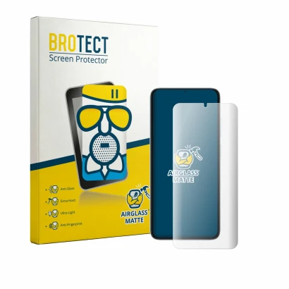 Face avant d’un emballage produit avec le logo de la marque BROTECT. À côté, l’appareil Doogee Note 60 est représenté avec la 