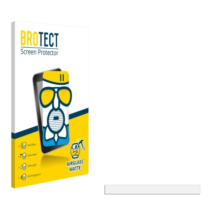 Face avant d’un emballage produit avec le logo de la marque BROTECT. À côté se trouve la protection d’écran correspondante.