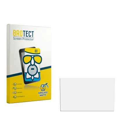 Face avant d’un emballage produit avec le logo de la marque BROTECT. À côté se trouve la protection d’écran correspondante.