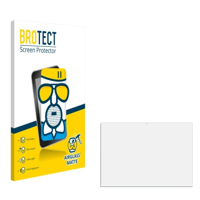 Face avant d’un emballage produit avec le logo de la marque BROTECT. À côté se trouve la protection d’écran correspondante.