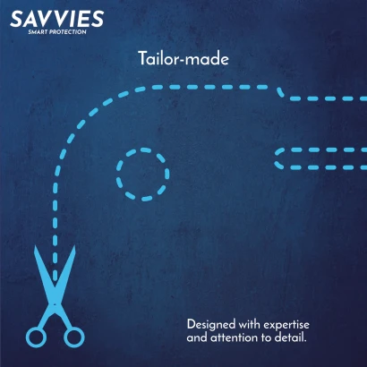 Bord de coupe suggéré d’un protège-écran avec le titre « Sur mesure »