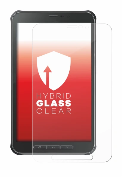 Image de l'appareil Samsung Galaxy Tab Active SM-T365 avec une grande variété de protections d'écran.