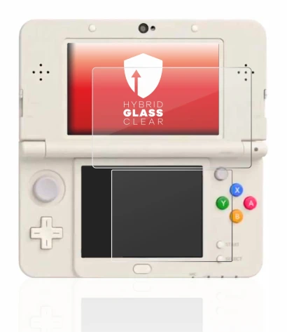 Image de l'appareil Nintendo New 3DS avec une grande variété de protections d'écran.