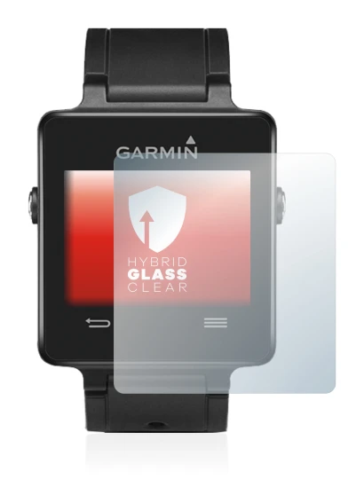 Image de l'appareil Garmin vivoactive avec une grande variété de protections d'écran.