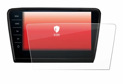 Image de l'appareil Skoda Octavia 2017 Infotainment System Columbus avec une grande variété de protections d'écran.