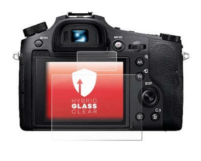 Image de l'appareil Sony Cyber-Shot DSC-RX10 IV avec une grande variété de protections d'écran.