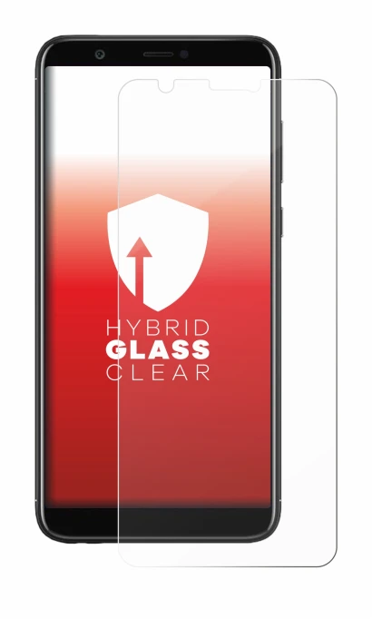 Image de l'appareil Huawei P smart 2018 avec une grande variété de protections d'écran.