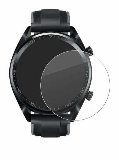 Image de l'appareil Huawei Watch GT (46 mm) 2018 avec une grande variété de protections d'écran.