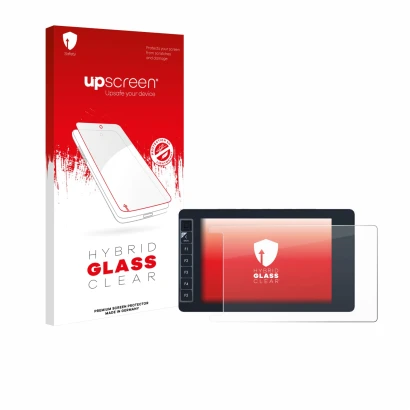 Face avant d’un emballage produit avec le logo de la marque upscreen. À côté, l’appareil SmallHD 703 Bolt Wireless Monitor est