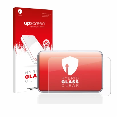 Face avant d’un emballage produit avec le logo de la marque upscreen. À côté, l’appareil Tandem diabetes care t:slim X2 Insuli