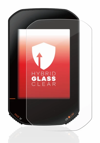 Image de l'appareil Bryton Rider 420 avec une grande variété de protections d'écran.